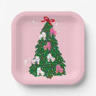 Weihnachtsroller Skaten Xmas Skate Pappteller