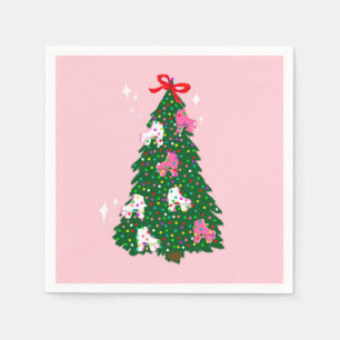 Weihnachtsroller Skaten Xmas Skate Serviette