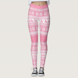Weihnachtsrosa Leggings