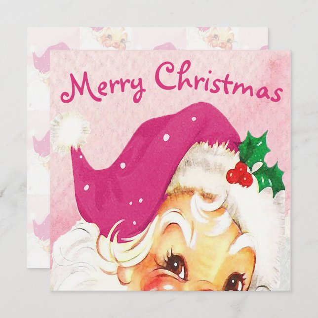 Weihnachtsrosa Santa Custom (Vorne/Hinten)