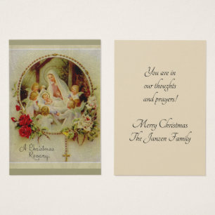 Weihnachtsrosenbeet-Geburt Christis-heilige Karten