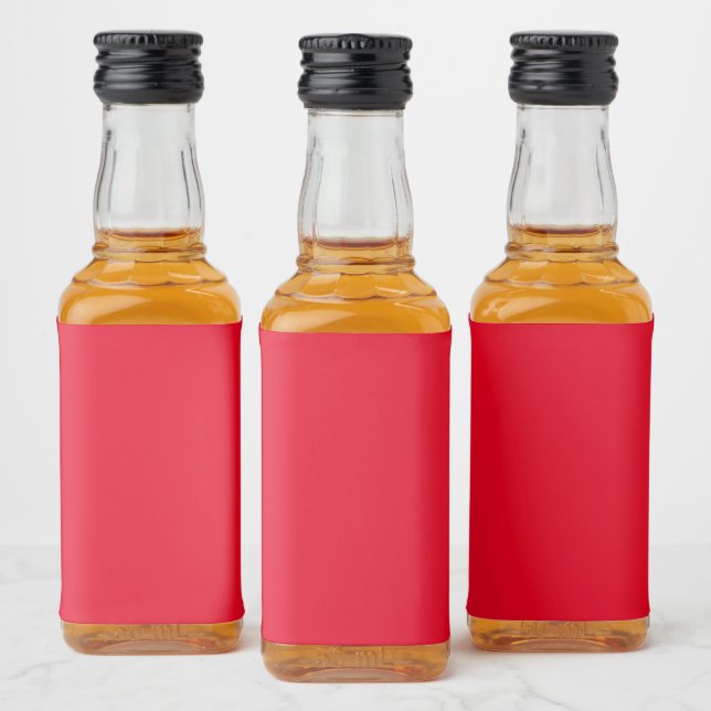 Weihnachtsrot Alkoholflaschenetikett (Flaschen)