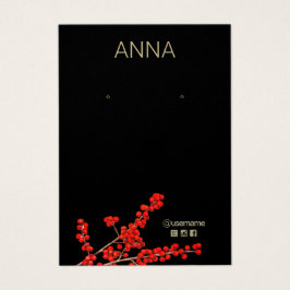 Weihnachtsrot-Beeren-Erring-Display-Karte