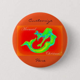 Weihnachtsrot Button