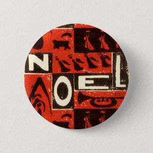 Weihnachtsrot Button