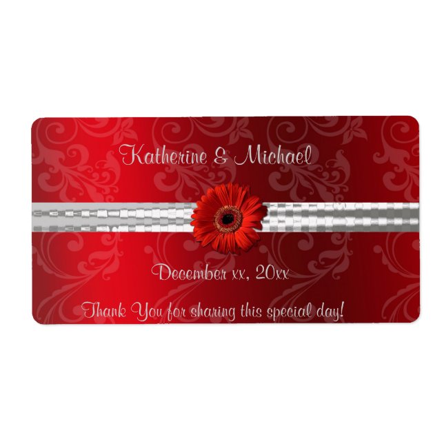 Weihnachtsrot, Feiertag/ Hochzeitweiliges Weinetik (Vorne)