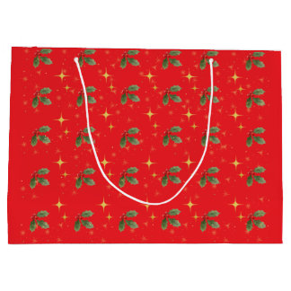 Weihnachtsrot-Geschenktasche Große Geschenktüte