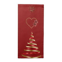 Weihnachtsrot & Gold Moderne Bäume 12x12