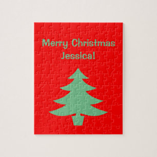 Weihnachtsrot Grüner Baum Feiertage 4Jessica