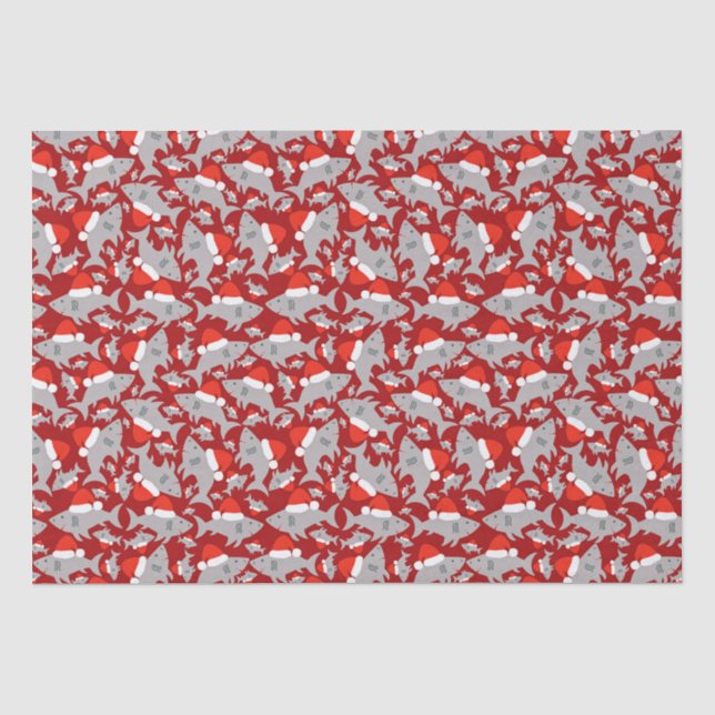 Weihnachtsrot im Hintergrund Seidenpapier (Vorderseite)