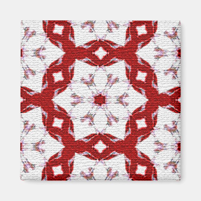 Weihnachtsrot Magnet (Vorne)