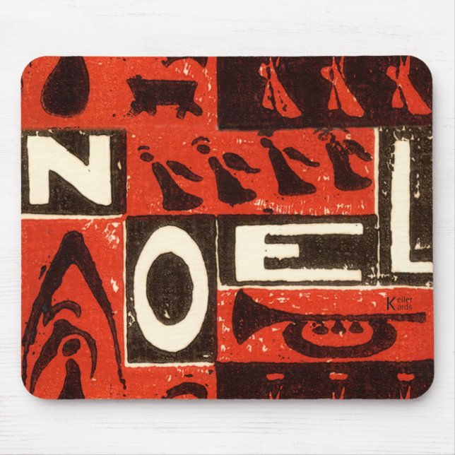 Weihnachtsrot Mousepad (Vorne)