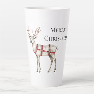 Weihnachtsrot Peppermint Weißes Hirsch Milchtasse