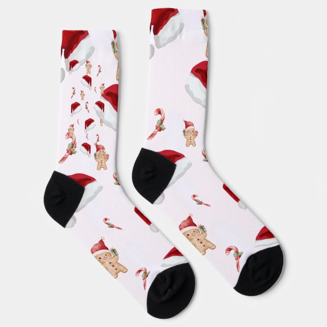 Weihnachtsrot Socken (Rechts)