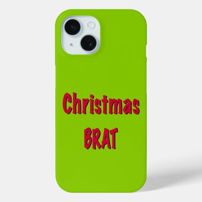 Weihnachtsrot und Brat Green Case-Mate iPhone Hülle (Rückseite)