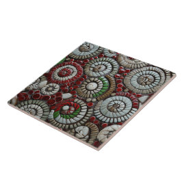 Weihnachtsrot und Grüne Marmor Abstrakt Fliese