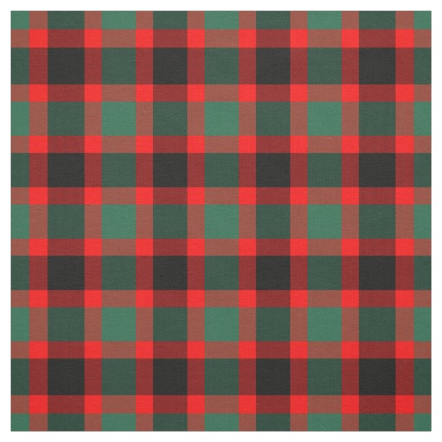 Weihnachtsrot und Grünes Kariertes Muster Stoff (Muster)