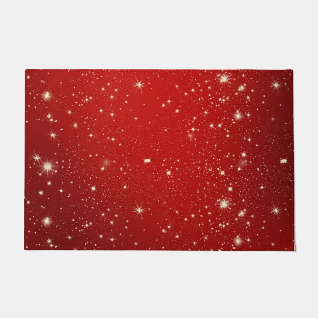 Weihnachtsrot, Urlaubsdesign, Doormat Fußmatte (Vorderseite)