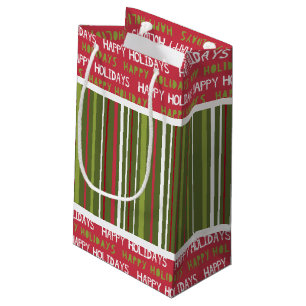 Weihnachtsrot, Weiß und Grün Kleine Geschenktüte