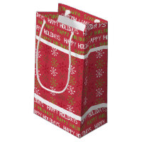 Weihnachtsrot, Weißer und Grüner Schneeflocken