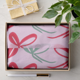 Weihnachtsrote Bögen Grün Pink Handgezeichnet Seidenpapier