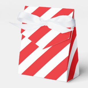 Weihnachtsrote weiße Streifen Geschenkboxen Geschenkschachtel