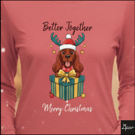 Weihnachtsrotes Cocker Spaniel Geschenk Grafik Tri-Blend Shirt