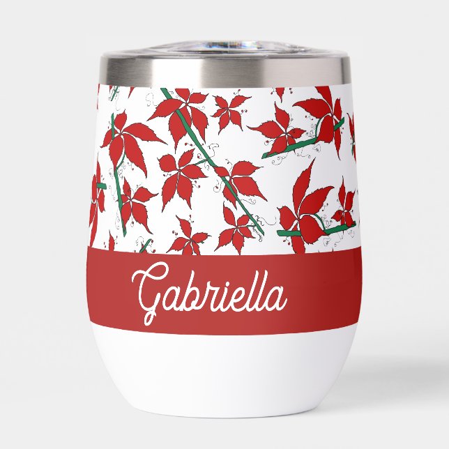 Weihnachtsrotes florales Botanik (Vorderseite)
