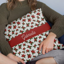 Weihnachtsrotes florales botanisches Muster