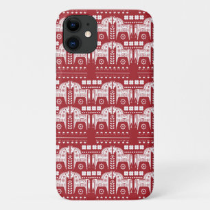 Weihnachtsrotes Rentier Skandinavisch Nordic Fores Case-Mate iPhone Hülle