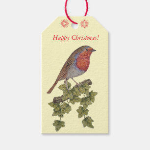 Weihnachtsrotkehlchen- und geschenkanhänger