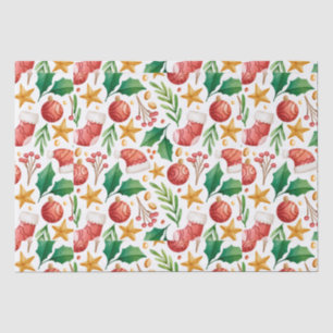 Weihnachtsrottbriefe, Poinsettia Teile und Seidenpapier