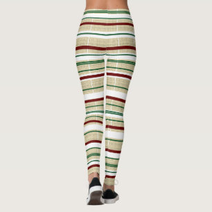 Weihnachtsrübe gestreift leggings