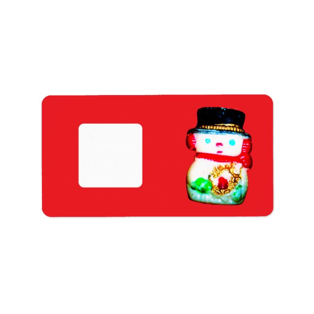 Weihnachtsrücksendekamera Adressaufkleber (Vorne)