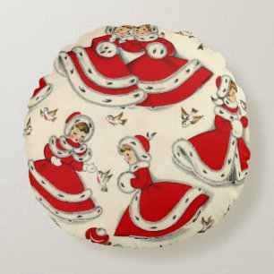 Weihnachtsrundkissen, Vintag Rundes Kissen