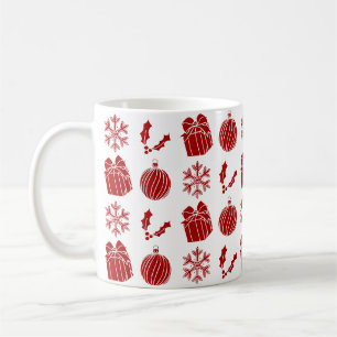 Weihnachtssachen - Schneeflocke, Stechpalme, Gesch Kaffeetasse