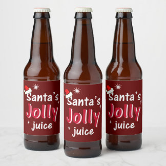 Weihnachtssaft Weihnachtswein Weinflasche Bierflaschenetikett