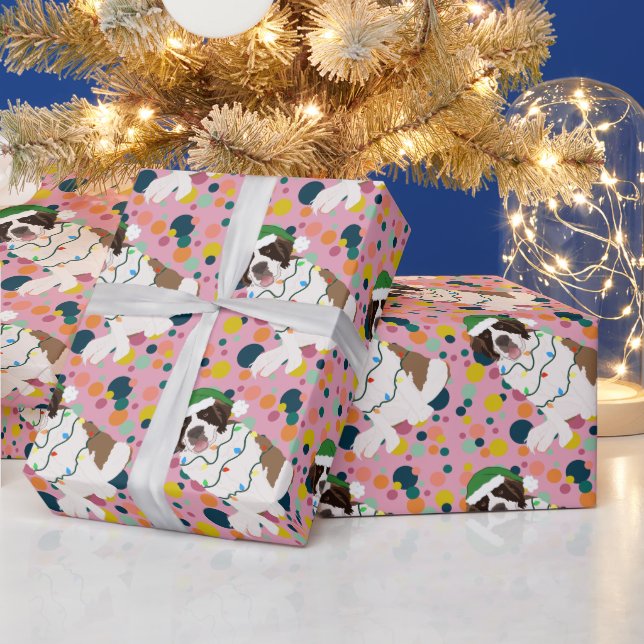 WeihnachtsSaint Bernard Geschenkpapier (Feiertage)