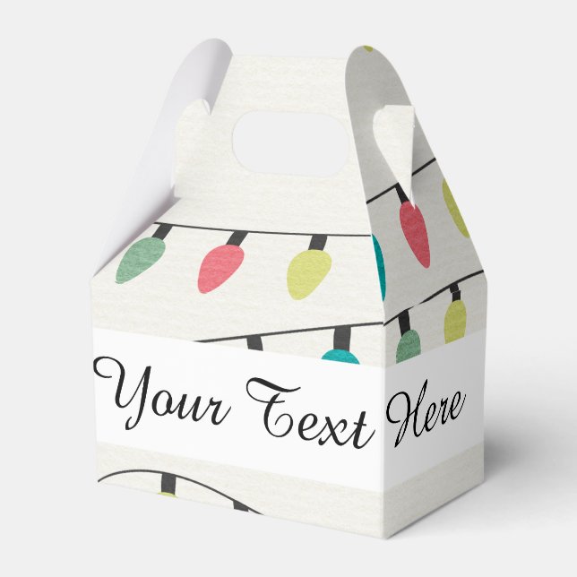 Weihnachtssaison des Lichtermusters Geschenkschachtel (Vorderseite)