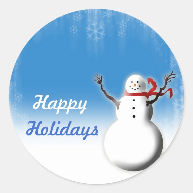 Weihnachtssaison Design-Umschlag Aufkleber (Vorderseite)