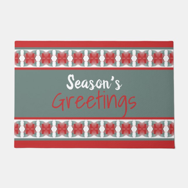 Weihnachtssaison Doormat personalisieren Farben Fußmatte (Vorderseite)