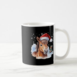 Weihnachtssaison Reitpferde Weihnachtsmannmütze Ti Kaffeetasse