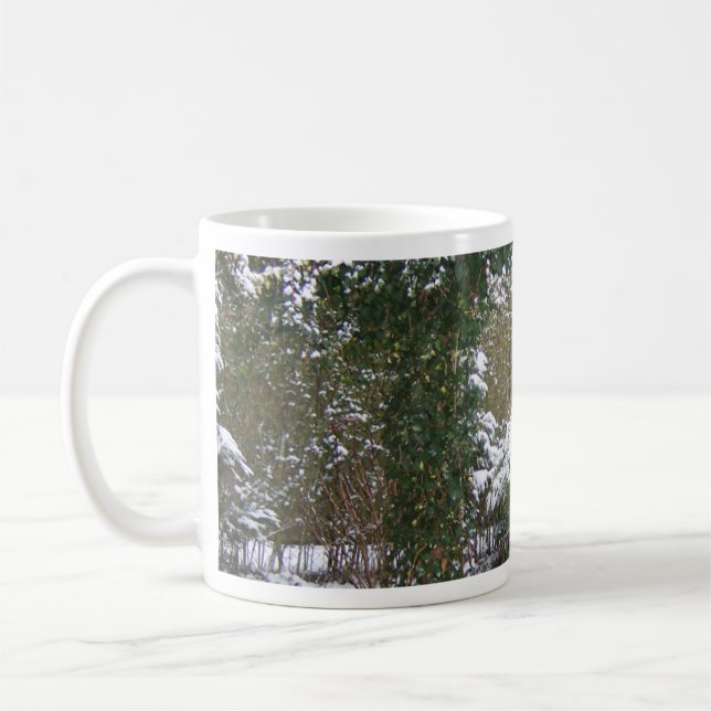 Weihnachtssaison Schnee im Garten Tasse & Hot Coco (Links)