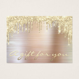 Weihnachtssalon Gold Geschenkgutschein Metall