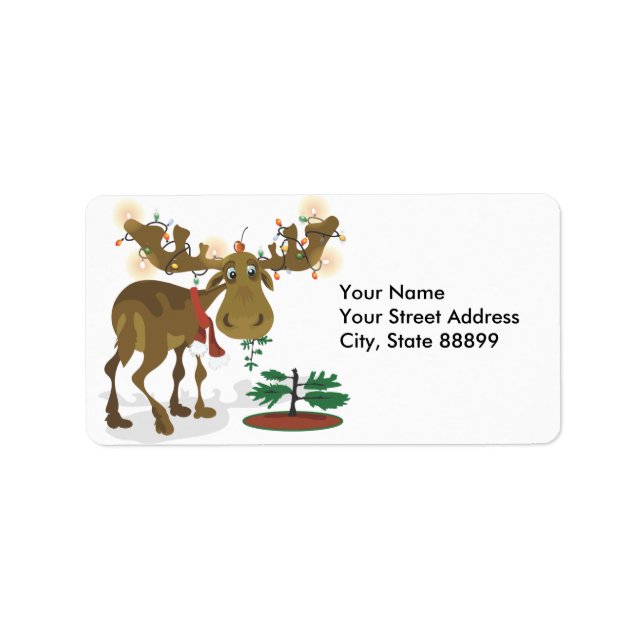 Weihnachtssammlermarken/ Geschenketiketten Adressaufkleber (Vorne)