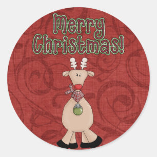 Weihnachtssammlung Spaß Rentier Stickers