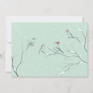 Weihnachtssänger Adorable Birds Karte