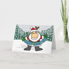 Weihnachtssankt-Karte Feiertagskarte