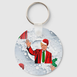 Weihnachtssanta Donald Trump Schlüsselanhänger