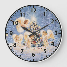 Weihnachtssäule Große Wanduhr